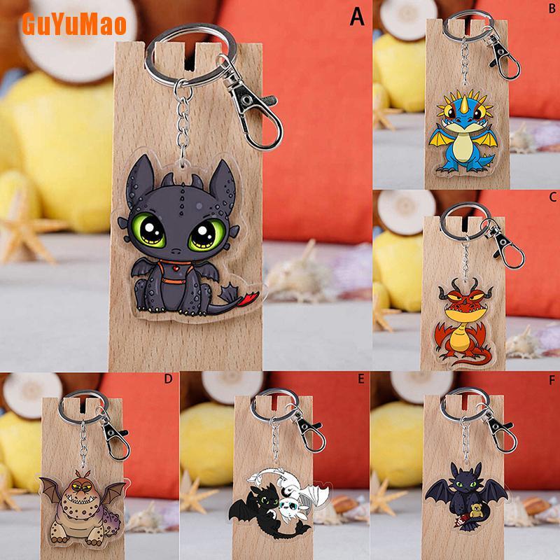 [GUYU] Toothless Keychain How To Train Your Dragon Pendant Key Holder ...
