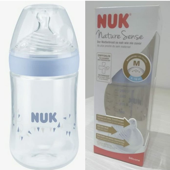 nuk nature sense 260ml bottle