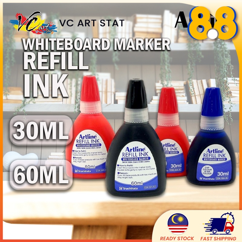 Artline Whiteboard Markers Refill Ink 60ml (for 550A/500A/509A