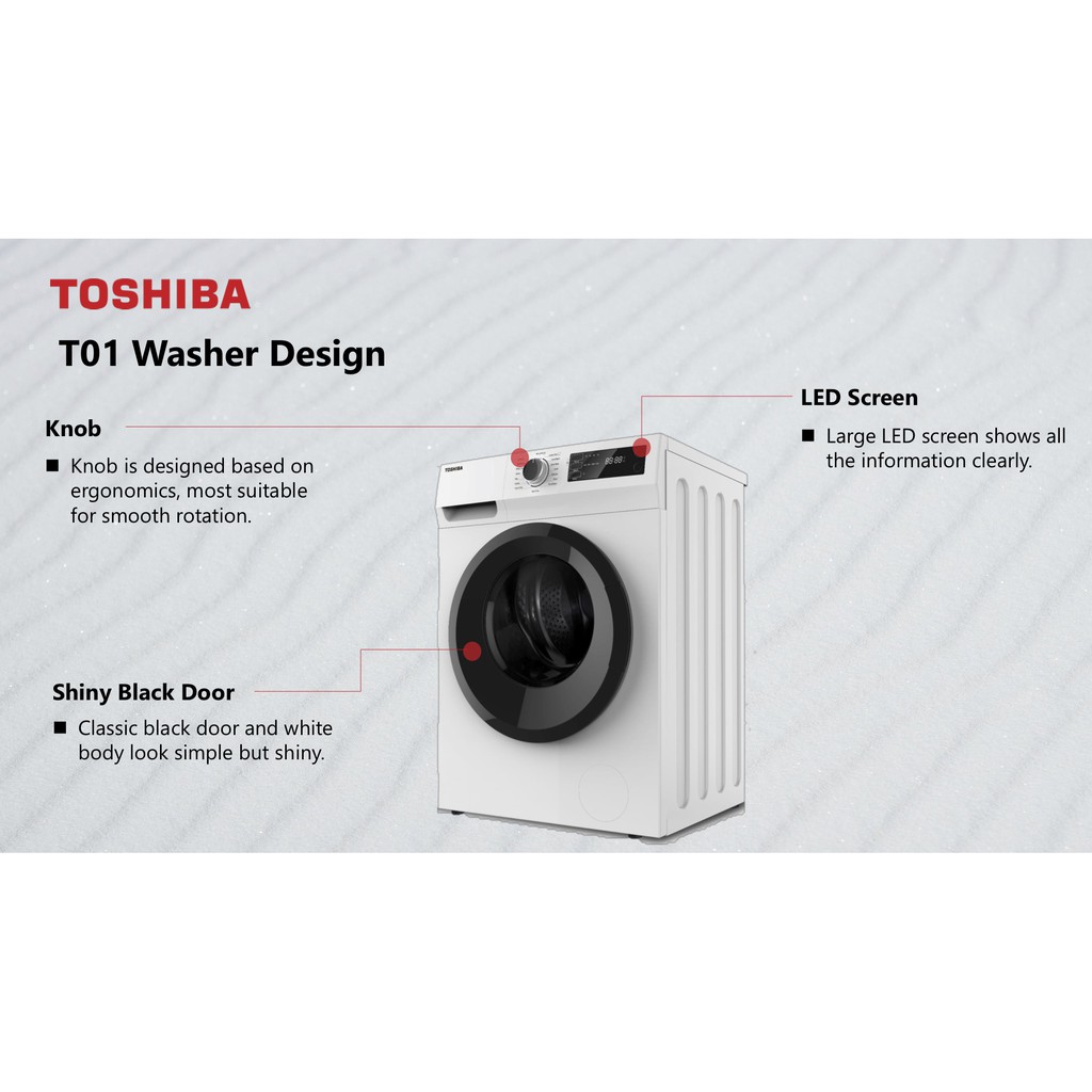 Toshiba Tw Bh85s2m The Great Waves 7 5kg Inverter Front Load Washing Machine Washer Shopee Malaysia