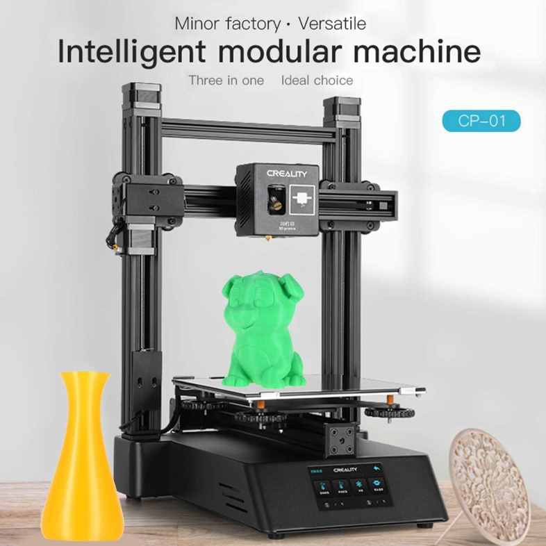 Creality 3D CP-01 3 In 1 3D Printer 200*200*200mm Build Volume 4.3 Inch ...