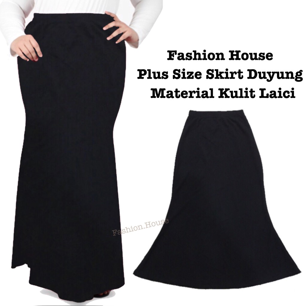 Special Offer - Plus Size Skirt Duyung Kulit Laici -001 (Size Besar ...