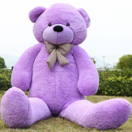 huge purple teddy bear