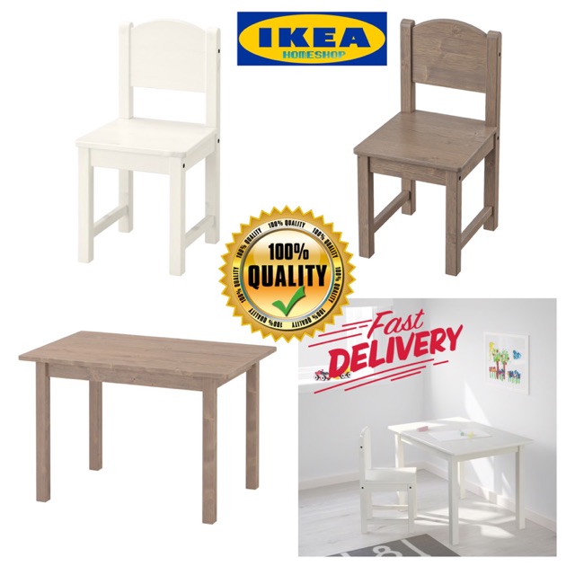 ikea sundvik children's table and chairs