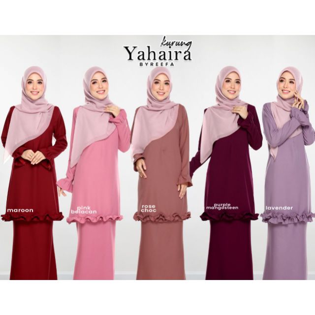 ByReefa Baju Kurung Yahaira  Shopee Malaysia