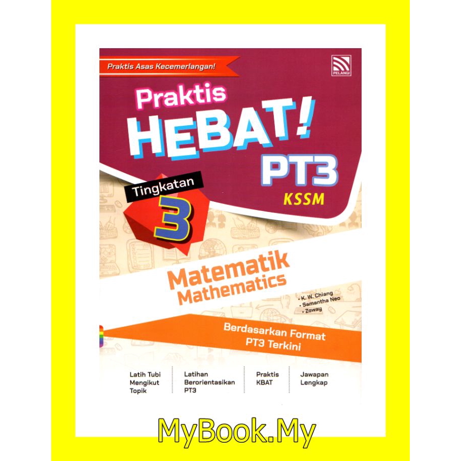 Myb Buku Latihan Hebat Pt3 Tingkatan 3 Kssm Matematik Mathematics Dwibahasa Pelangi Shopee Malaysia