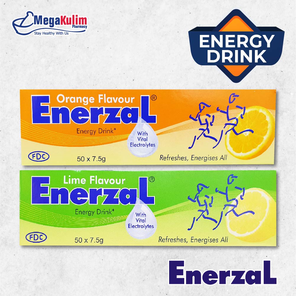 Enerzal Energy Drink 7 5g (Orange / Lime) Shopee Malaysia