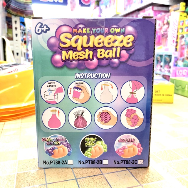 Make Your Own Squeeze Mesh Ball Buat Mainan Meshball Sendiri Shopee Malaysia