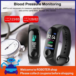 M3 Bluetooth Smart Watch Fitness Tracker smartband slightly Waterproof  Bracelet watch
