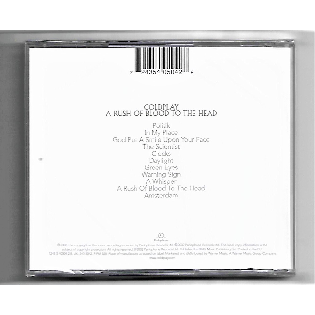 a rush of blood to the head cd