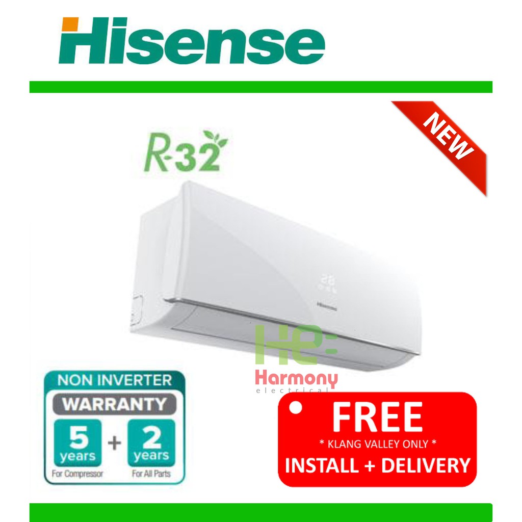 Hisense 10hp 25hp R32 Standard Non Inverter Ionizer Air Conditioner Db An10dbg An13dbg 6987