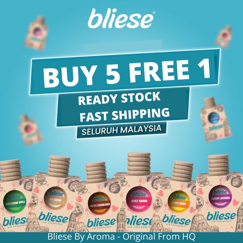 Bliese Pewangi Kereta viral 💯Original HQ Beli 5 percuma 1 | Shopee Malaysia