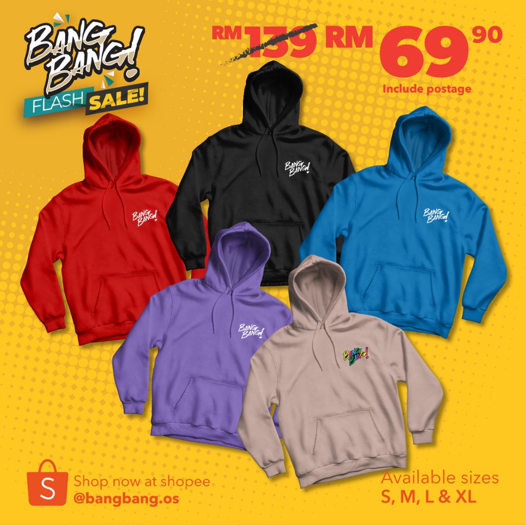 Bang Bang Collection Hoodies Shopee Malaysia