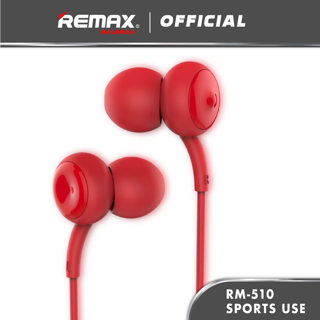 Remax RM-510 Touch Music Earphone With Concave Convex Design For Smart Phone