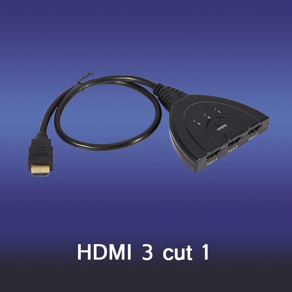 3 Port HDMI Multi Display Auto Switch Hub 1080 HD TV Adapter Shopee