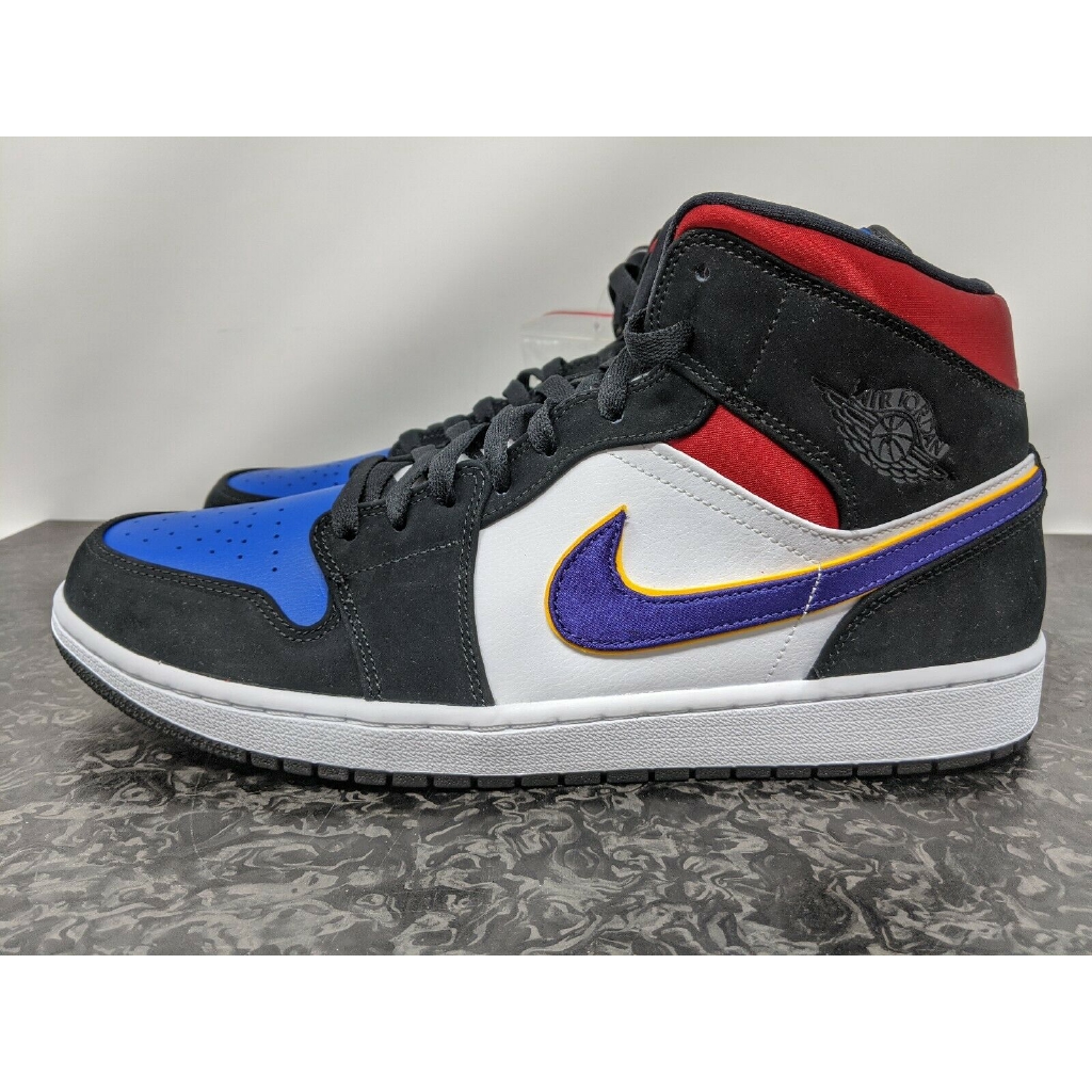 Maske Gelehrter Natur Nike Air Jordan 1 Mid Se Lakers Top 3 Trainers Selbst Beschaftigt Vibrieren