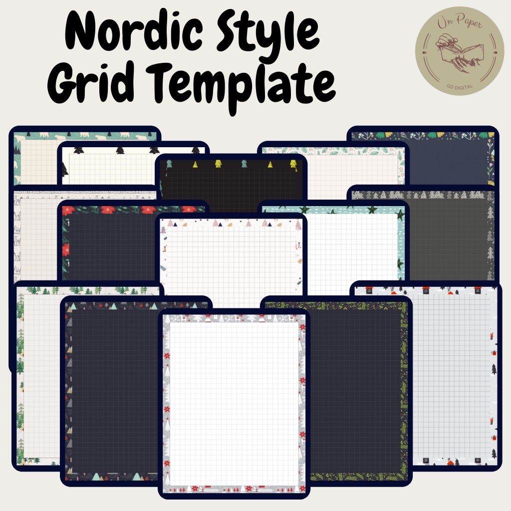 Nordic Style Digital note-taking template goodnotes notability ...