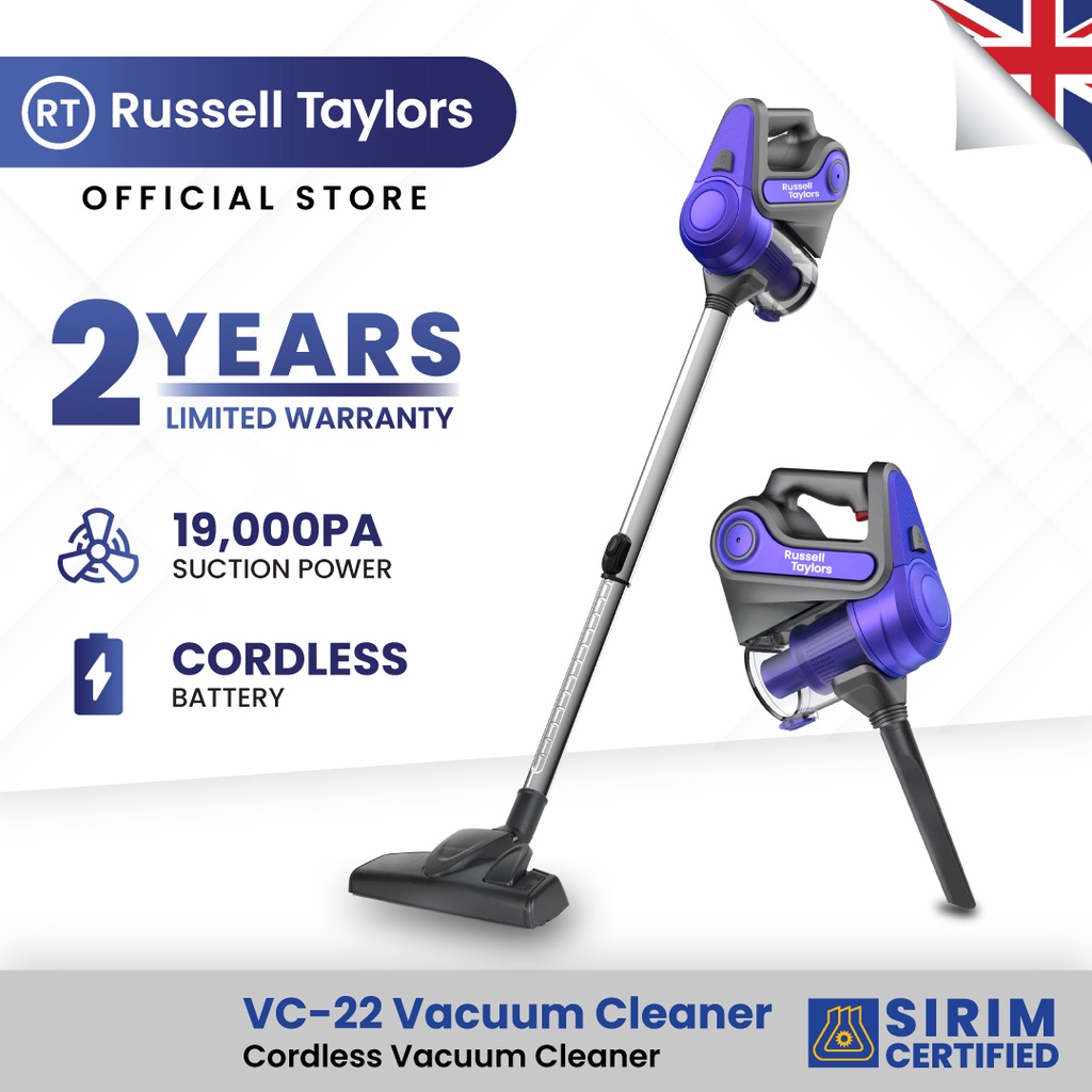 Russell Taylors Cordless Vacuum Cleaner VC-22