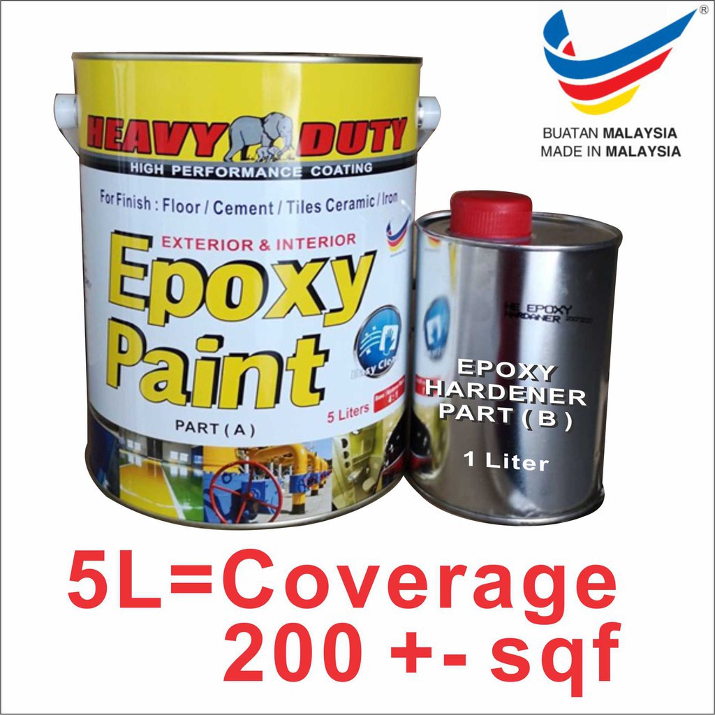 Epoxy floor paint 💥 merdeka sales 🔥 heavy duty brand two pack epoxy ...