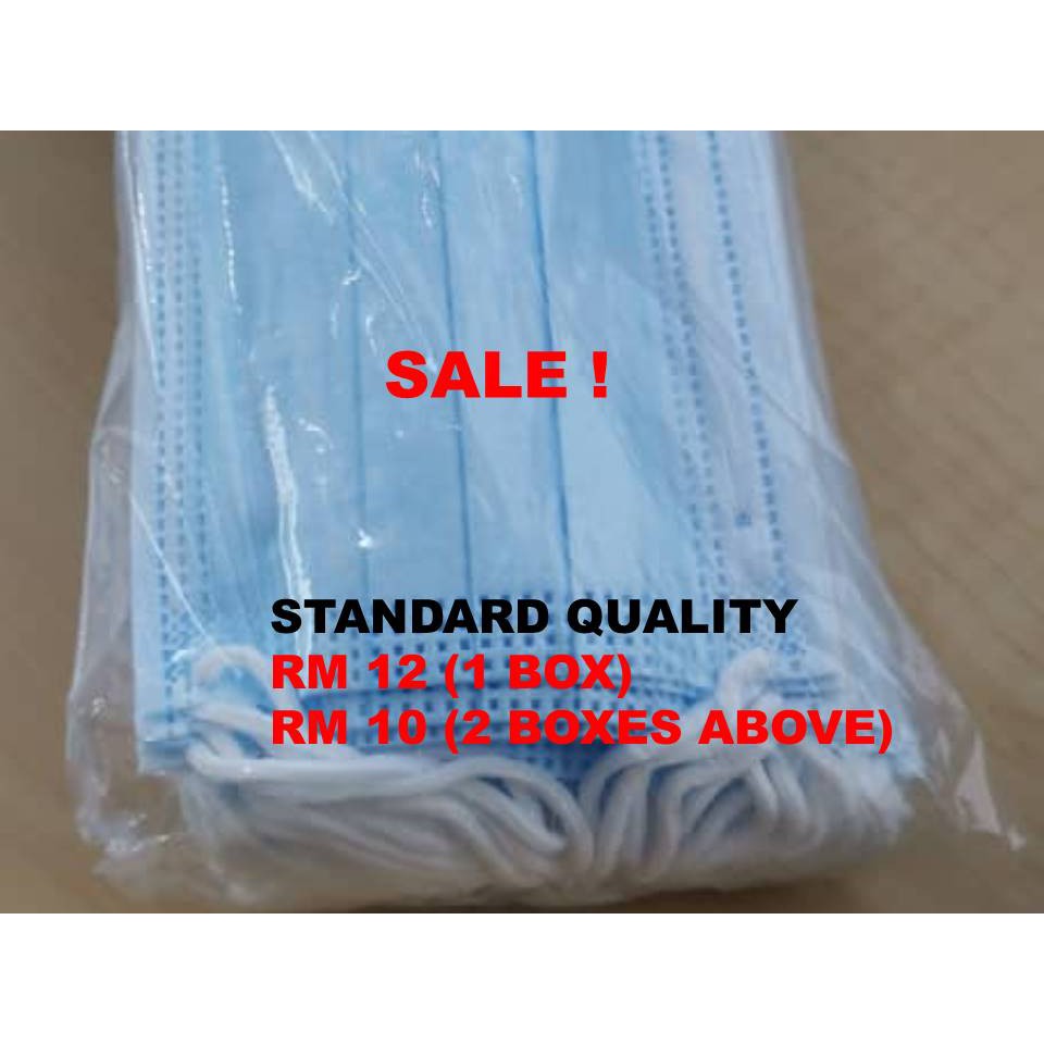 Disposable Face Mask (Standard Quality) Shopee Malaysia
