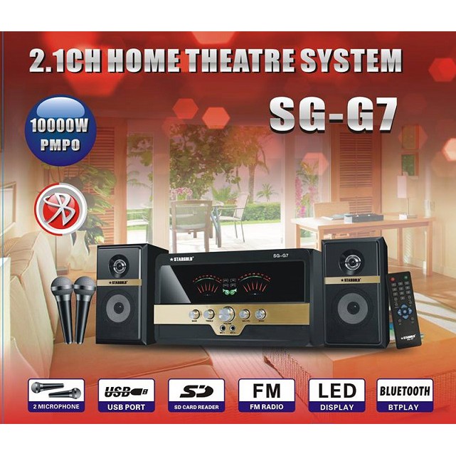 home theatre with bluetooth and mic
