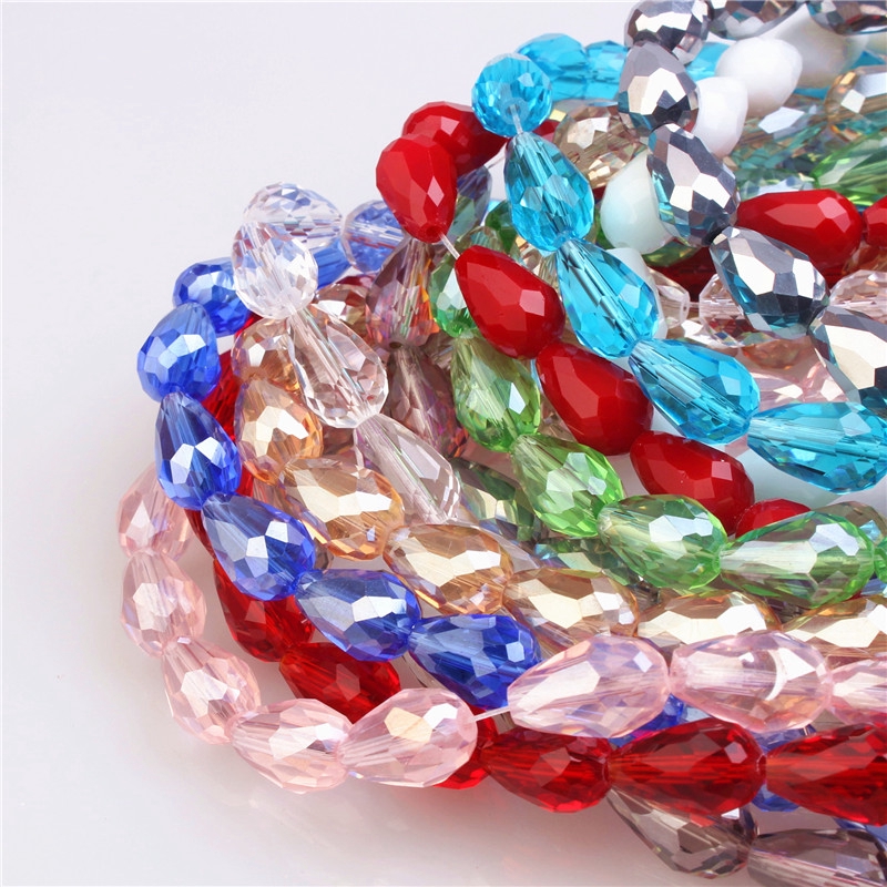 teardrop glass beads