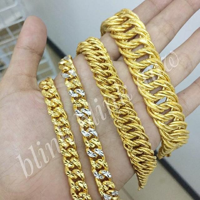 Gelang Tangan Emas Bangkok Viral Ready Stock Shopee Malaysia