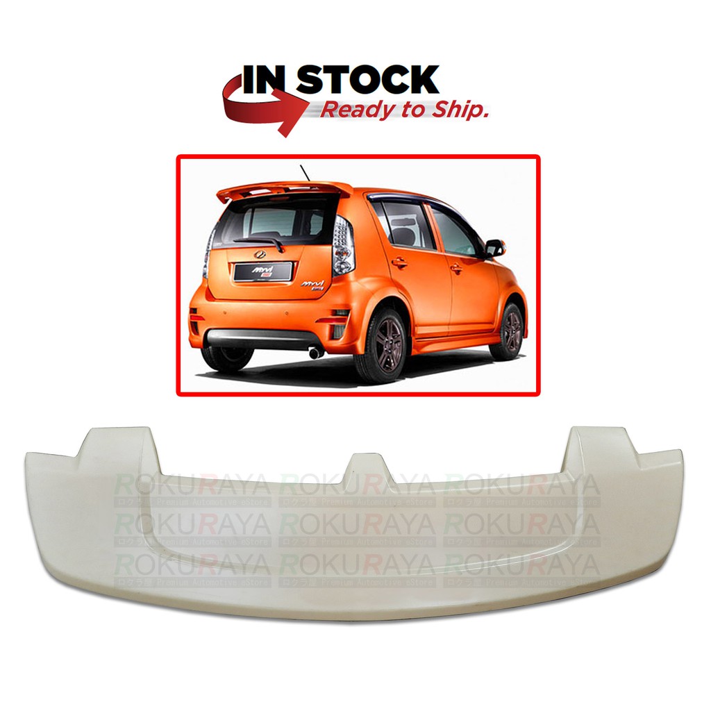 Buy Perodua Myvi 1st Gen 2008 Original Abs Plastic Se2 Se Special Edition Rear Back Bonnet Bonet Trunk Boot Wing Top Spoiler Seetracker Malaysia