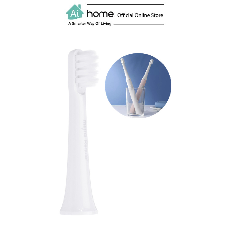 MIJIA Electric Toothbrush Head T100/3-Pack,Regular (White) [ Ai Home ]