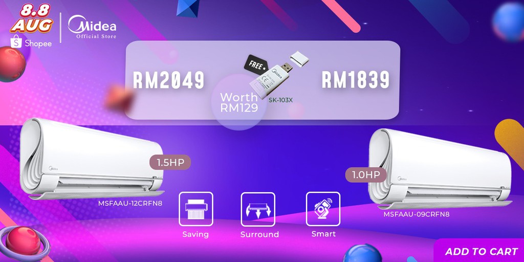Midea Official Store, Online Shop Shopee Malaysia