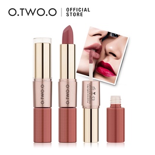 [Clearance] O.TWO.O Lipstick & Lip Gloss 12 Color Easy to Wear Matte otwoo cosmetic
