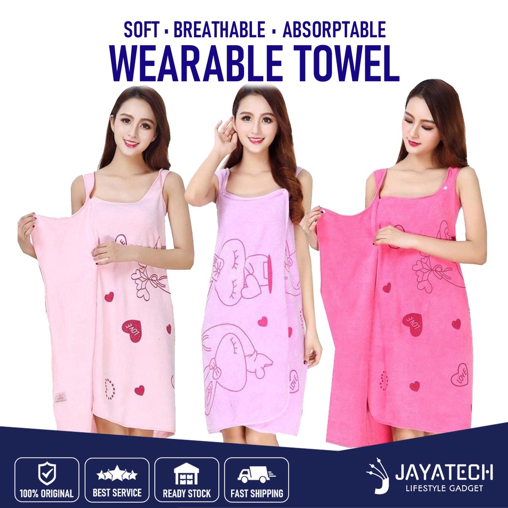 MICROFIBER WEARABLE BATH TOWEL / FAST DRYING MAGIC TOWEL / TUALA MANDI / MAGIC BATH TOWEL / FAST DRYING WEARABLE TOWEL