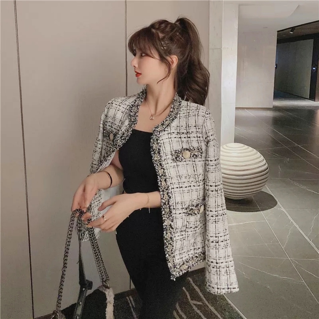 ✨M.W Retro Long Sleeve Chanel Coat Jacket