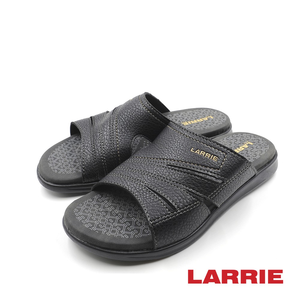 LARRIE Men Black Comfortable Wide Strap Sandals 59W21S09682-1P | Shopee ...