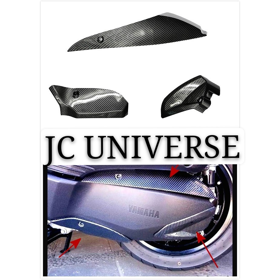 XMAX YAMAHA ENGINE COVER CARBON 3PCS Shopee Malaysia
