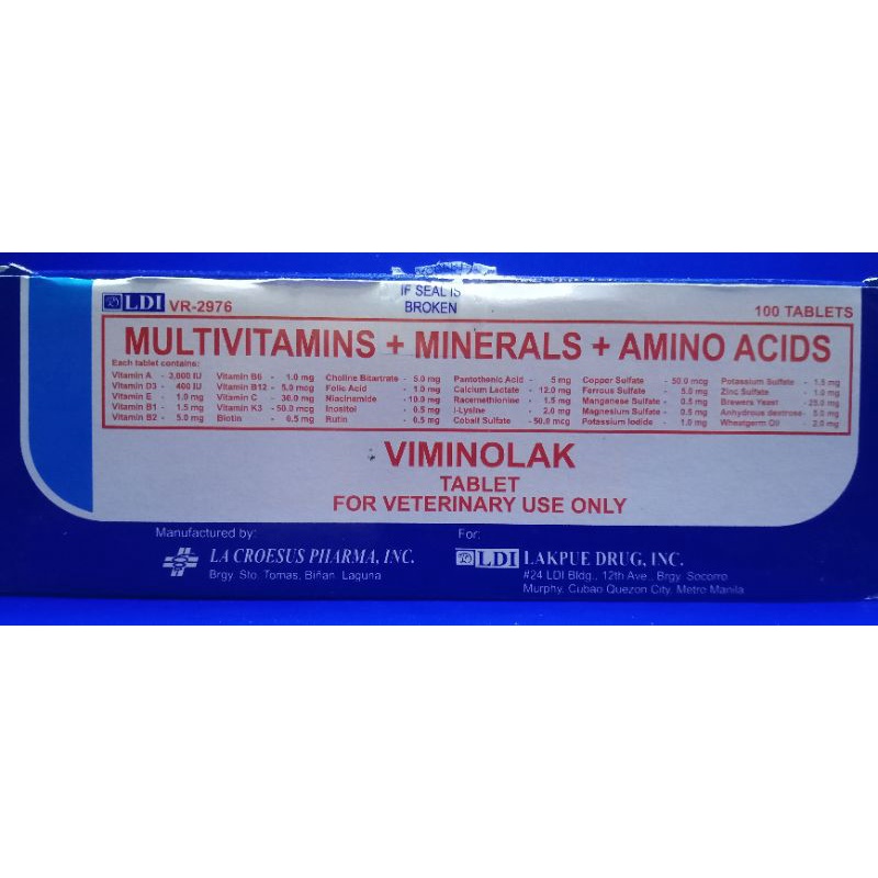 Buy Ubat Ayam Sabung : LDI Viminolak Multivitamins + Minerals + 