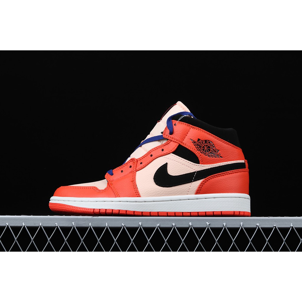 air jordan 1 mid se team orange