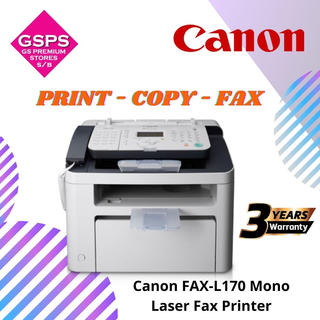 Canon FAX-L170 Laser Fax Printer | Shopee Malaysia