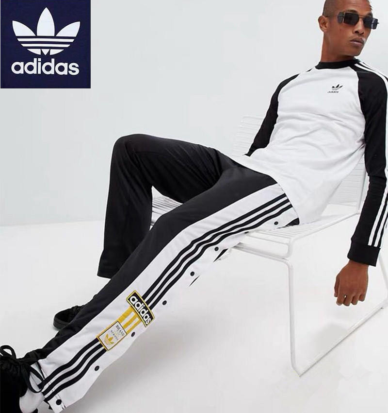 adidas button pants mens