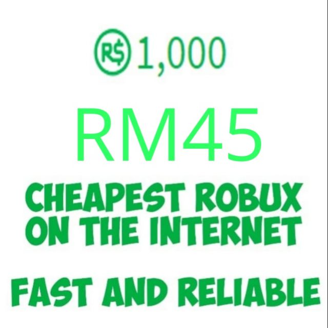 Roblox 1000 Robux Cheap Shopee Malaysia - roblox cheap robux