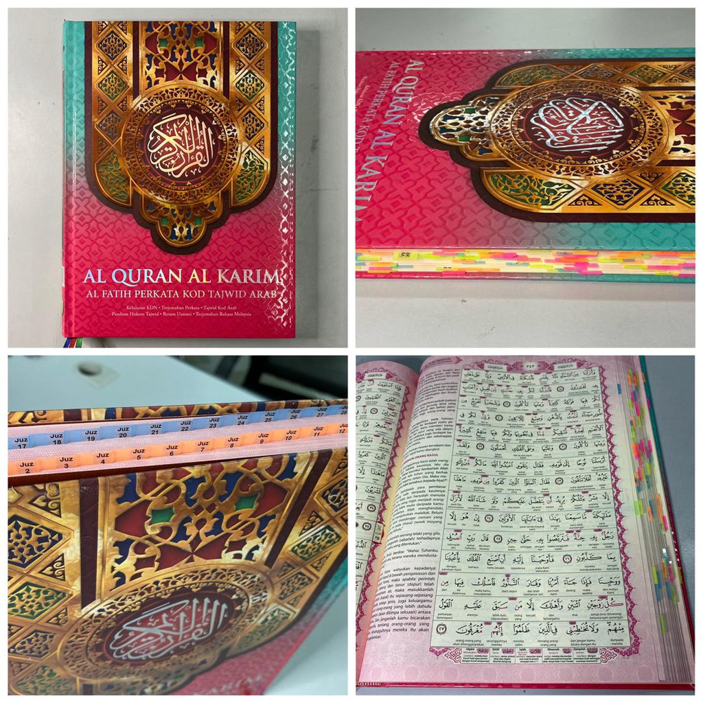 Ori Al Quran Tagging Al Fatih Terjemahan Perkata Beserta Nota Tajwid Saiz A4 Freegift Included Shopee Malaysia