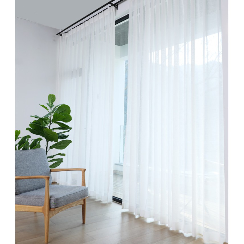 White Yarn Pure Silk Window Shade Wedding Ceiling White Sheer