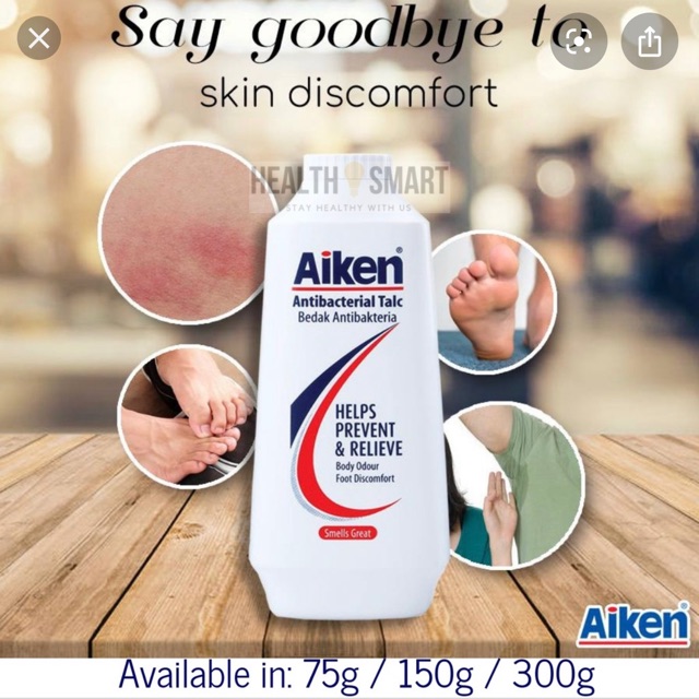 Aiken Antibacterial Talc Shopee Malaysia
