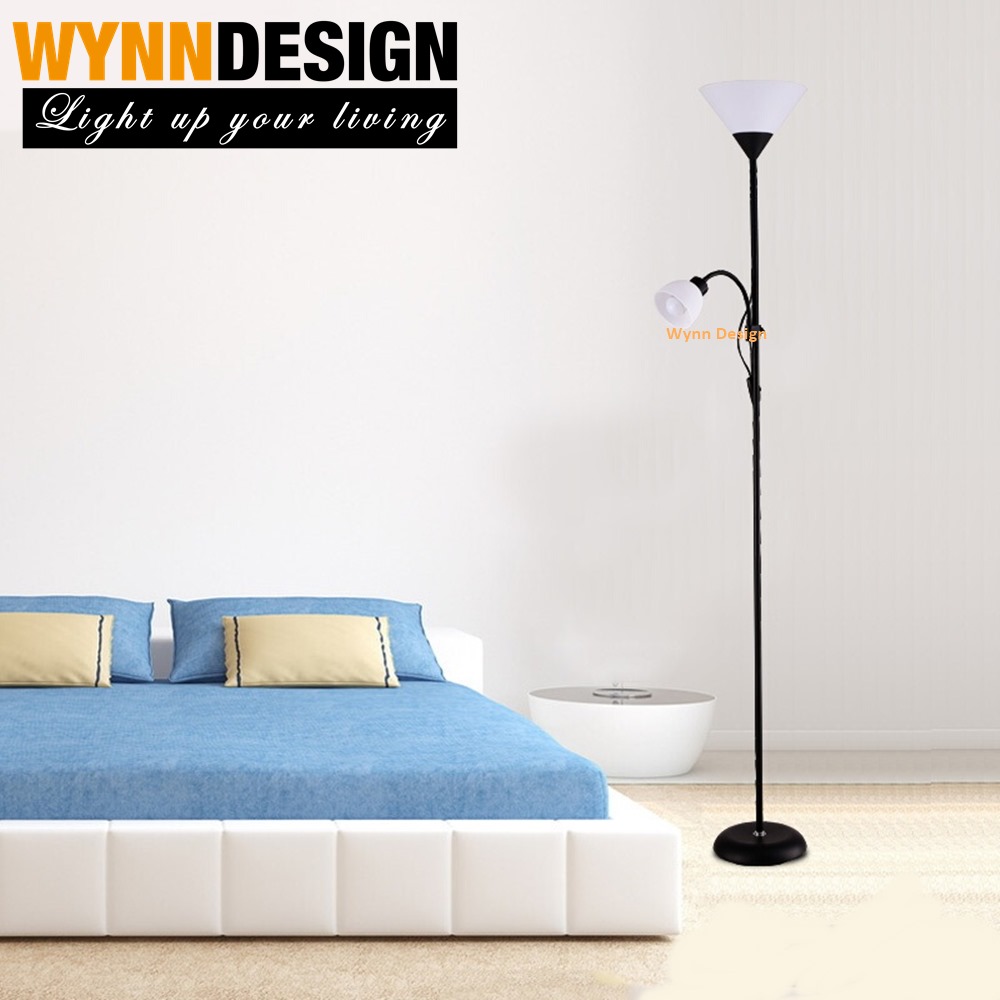 Wynn Design Ikea Tagarp Multipurpose Floor Lamp Uplifter With Reading Lamp Black White Shopee Malaysia