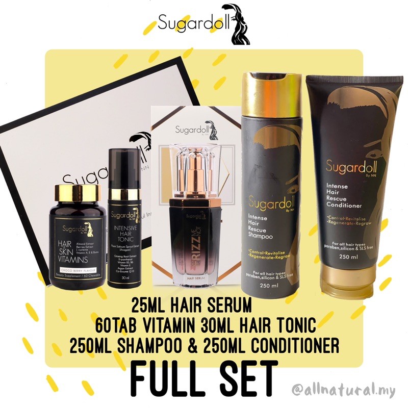 Sugardoll Full Set (Vitamin + Tonic + Shampoo + Conditioner + Hair