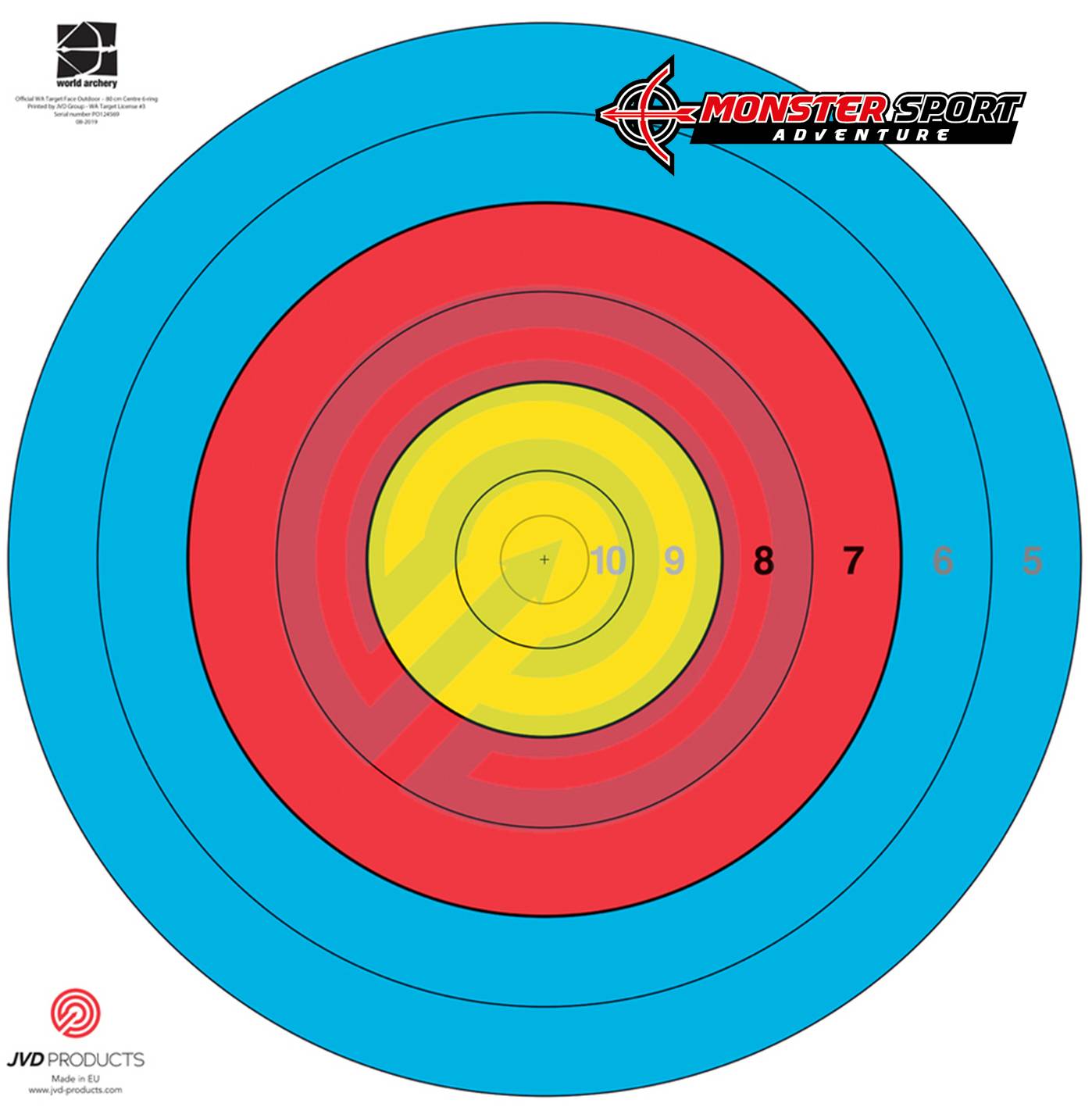 JVD Archery Target Face 80cm 6Rings World Archery | Shopee Malaysia