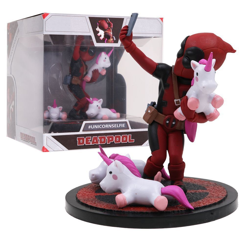 deadpool unicorn selfie