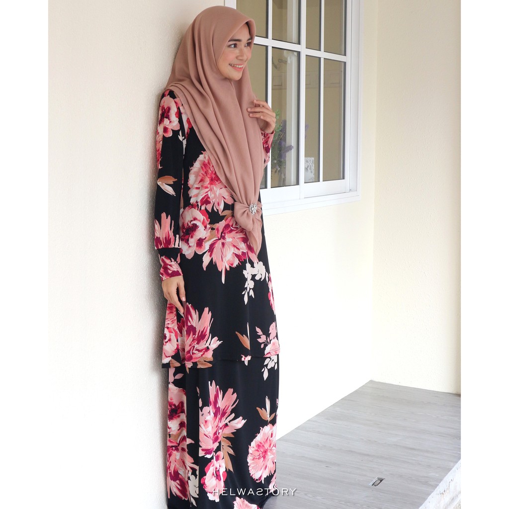  Baju  Kurung  Lycra Ironless  Malayka SALE Shopee Malaysia