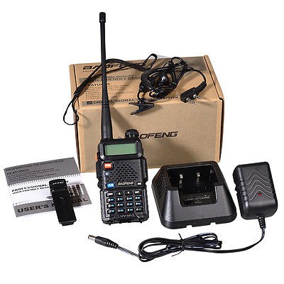 READY STOCK BAOFENG UV-5R 5W VHF UHF UV5R DUAL BAND  WALKIE TALKIE.
