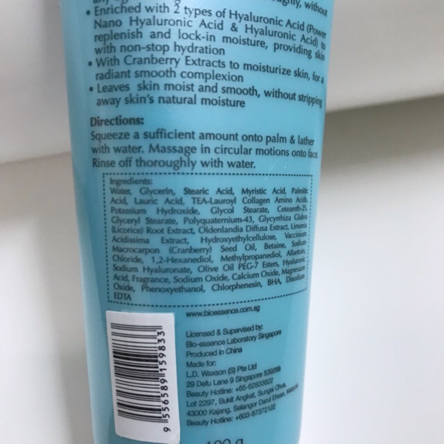 bio essence hydra tri action cleanser
